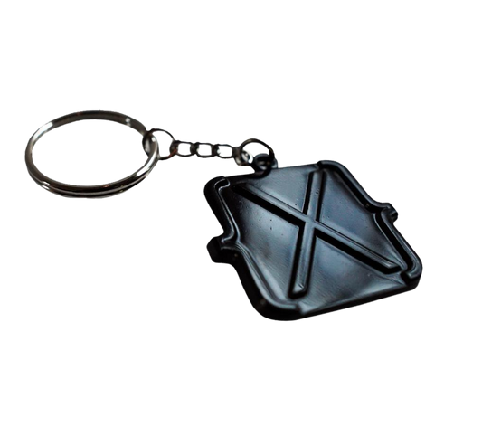 Black {X} Keyring